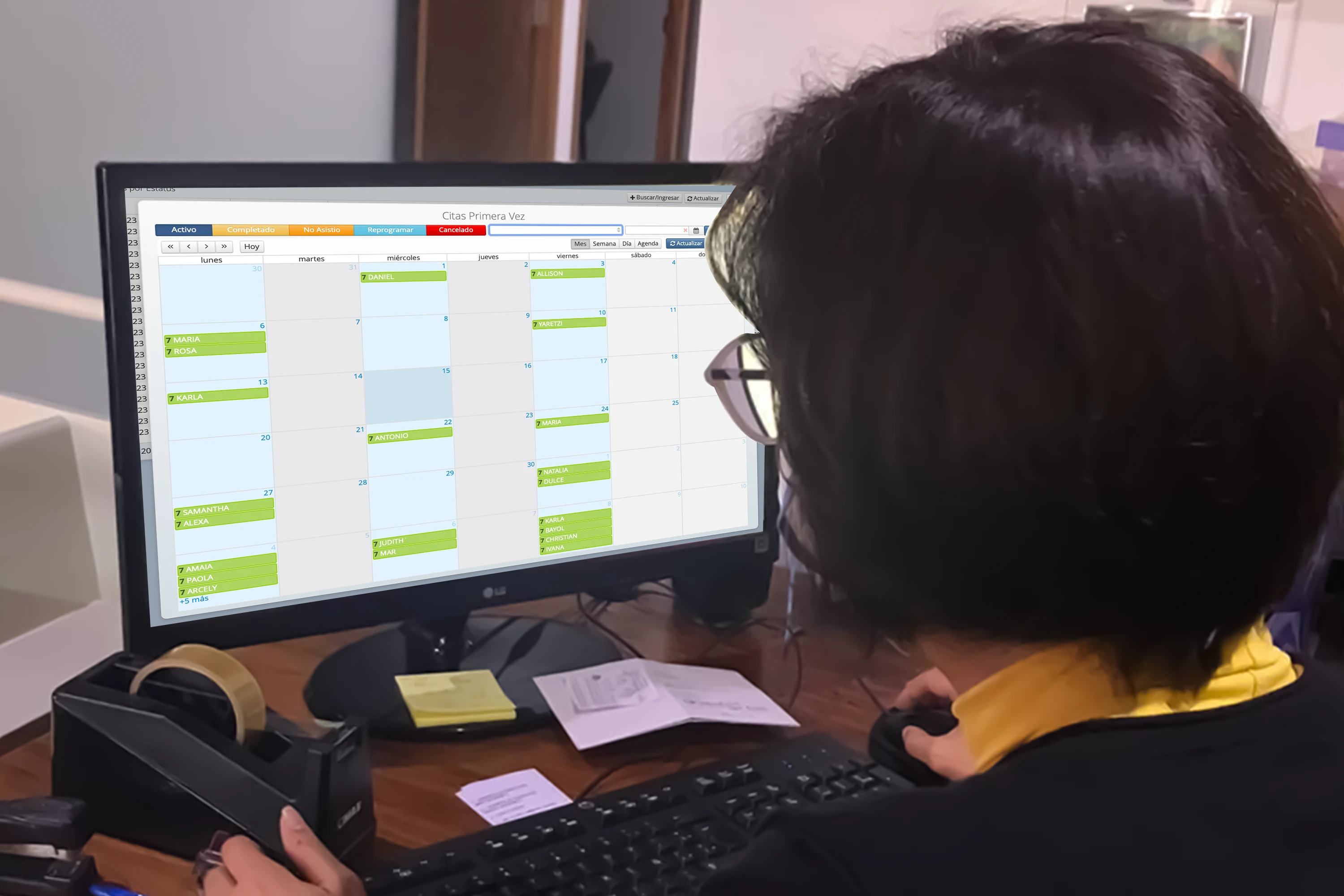 Reportería y agenda en HarmoniMD